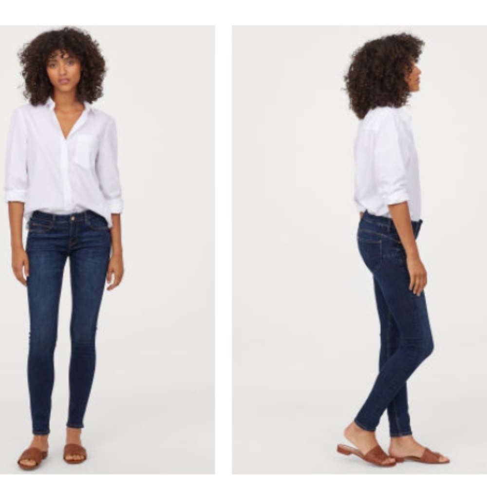 Worn Once! H & M Push Up Low Jeggings US 25